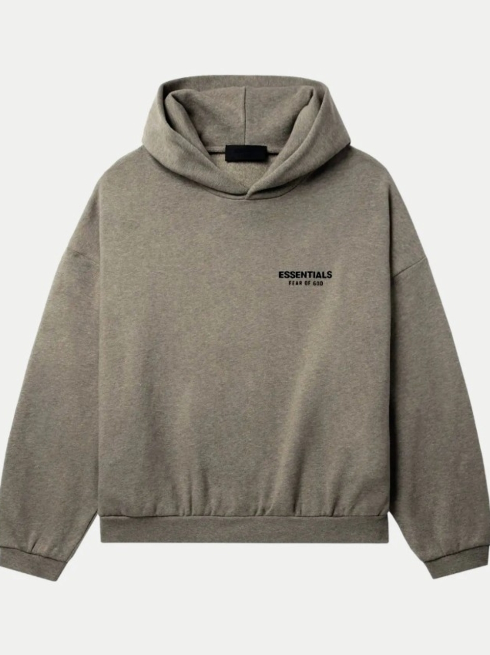 FEAR OF GOD ESSENTIALS LOGO PRINT HOODIE MENS SIZE LARGE